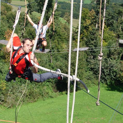 Hochseilgarten I für Ihren Betriebsausflug 
- 
Naturbursch Training Riegersburg - Teamtraining, Kletterkurse, Hochseilgarten