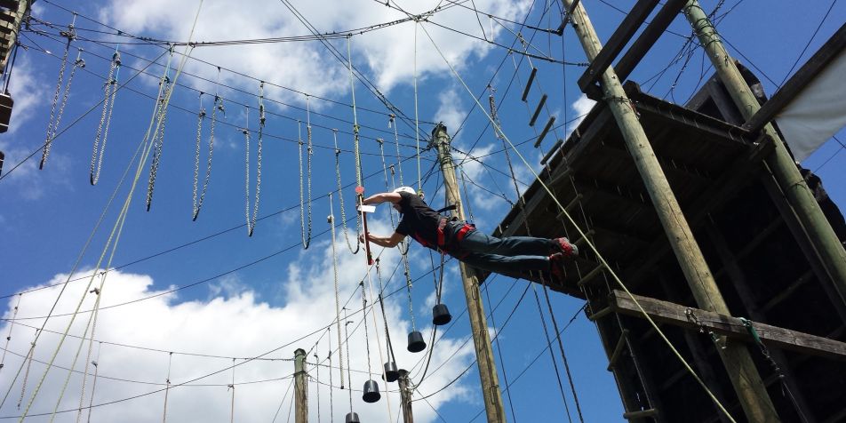 Hochseilgarten I für Ihren Betriebsausflug 
- 
Naturbursch Training Riegersburg - Teamtraining, Kletterkurse, Hochseilgarten
